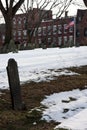 The historic Granary Cemetery in Boston