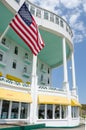 Historic Grand Hotel on Mackinac Island in Northern Michigan Royalty Free Stock Photo