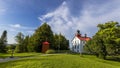 Historic Grand Traverse lighthouse in Michigan