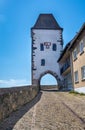 Historic Hagenbach Tower on the Burgberg in Breisach, Breisgau Royalty Free Stock Photo