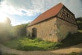Historic half timbered barn in Pfaffenhofen, Upper Palatinate, Germany Royalty Free Stock Photo