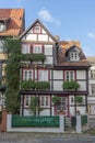 Historic half-timbered hous in Quedlinburg, Germany