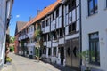 Kempen Street with Historic Half-timbered Houses, Lower Rhine, North Rhine-Westphalia, Germany Royalty Free Stock Photo