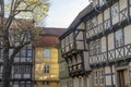 Historic half-timbered houses in Quedlinburg Royalty Free Stock Photo