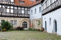 Historic half-timbered houses in Quedlinburg Royalty Free Stock Photo