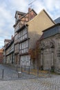 Historic half-timbered houses in Quedlinburg, Germany Royalty Free Stock Photo