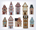 Historic half-timbered houses Royalty Free Stock Photo