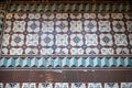 Historic hallway with ancient tiles at an old tenament house in Chwallagasse 2