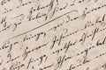 Historic Handwriting Closeup - Germany, Mid-19th Century