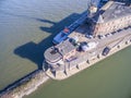 The historic harbour of Krefeld, aerial