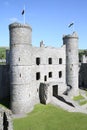 Historic Harlech Castle in Wales, Great Britain Royalty Free Stock Photo