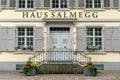 Historic Haus Salmegg building on the Upper Rhine in Rheinfelden Baden