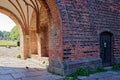 Historic Holstentor passage in Lubeck, Germany.