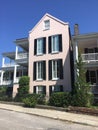 Historic Homes on Water St., Charleston, SC. Royalty Free Stock Photo