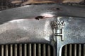 Historic horch car logo at audi forum in ingolstadt germany