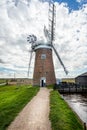 Historic Horsey Windpump at Horsey, Norfolk, UK Royalty Free Stock Photo