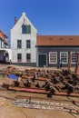 Historic houes at the old shipyard of Urk