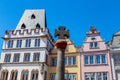 Historic House facade Main Market in Trier Rhineland Palatinate