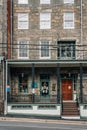 Historic house on Main Street in Old Ellicott City, Maryland Royalty Free Stock Photo