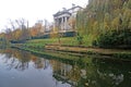 Historic house reflected in a canal in London Royalty Free Stock Photo