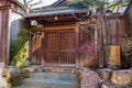Historic house in spring, in the Nagamachi samurai district of Kanazawa city, Japan Royalty Free Stock Photo