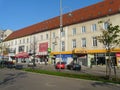 CZESTOCHOWA , POLAND - NMP STREET IN THE CITY CENTER OF CZESTOCHOWA