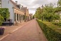 Historic houses in the Dutch village of Drimmelen Royalty Free Stock Photo