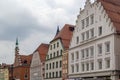 Historic houses in Straubing, Germany Royalty Free Stock Photo