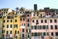 Historic houses in Vernazza in Italy Royalty Free Stock Photo