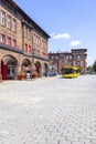 Historic housing estate for coal miners from the beginning of the 20th century, Liberation Square, Katowice, Nikiszowiec, Poland