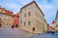 Historic housing of Jirska Street, Hradcany, Prague, Czech Republic Royalty Free Stock Photo