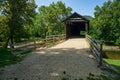 Front View of Historic Humpback Covered Bridge Royalty Free Stock Photo