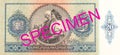 Historic 20 hungarian pengo banknote 1941 reverse specimen Royalty Free Stock Photo
