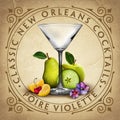 Historic Iconic Classic New Orleans Cocktails Royalty Free Stock Photo