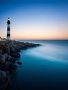 Imagination lighthouses buildings throw rocks and se landscape