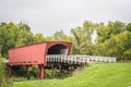 The Entrance to the Iconic Roseman Covered Bridge spanning the Middle River, Winterset, Madison County, Iowa, USA