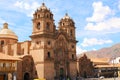 Historic Iglesia de la Compania in the Plaza de Armas of Cusco i Royalty Free Stock Photo