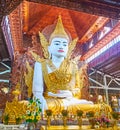 Historic Image of Ngar Htat Gyi Buddha, Yangon, Myanmar