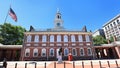 Historic Independence hall in Philadelphia downtown