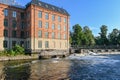 The historic industrial landscape in Norrkoping, Sweden Royalty Free Stock Photo