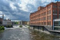 The historic industrial landscape in Norrkoping, Sweden Royalty Free Stock Photo