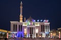 Arabic quarter of Hohhot Hu he hua te china, city night architecture historic