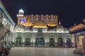 Arabic quarter of Hohhot Hu he hua te china, city night architecture historic