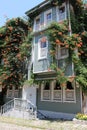 Historic Istanbul house. Image of historic house in the sultanahmet district of the Istanbul Turkey. Old style turkish building.