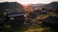 Historic Japanese village - amazing travel photography - made with Generative AI tools