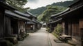 Historic Japanese village - amazing travel photography - made with Generative AI tools