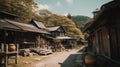 Historic Japanese village - amazing travel photography - made with Generative AI tools