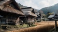 Historic Japanese village - amazing travel photography - made with Generative AI tools