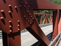 Details, Jersey Bridge in Downieville, California Royalty Free Stock Photo