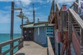 The historic jetty of Swakopmund on a sunny day in summer. Namibia